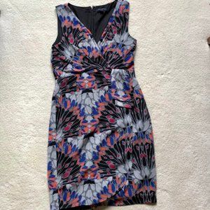 Banana Republic Black Print Sheath Dress
